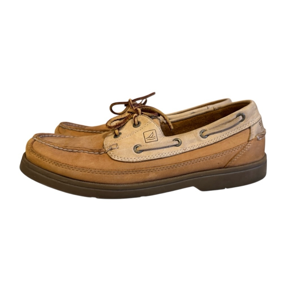 SPERRY TOP-SIDER MEN'S MAKO COLLECTION 2-EYE CANOE MOC BOATS SIZE 10M - Picture 6 of 10